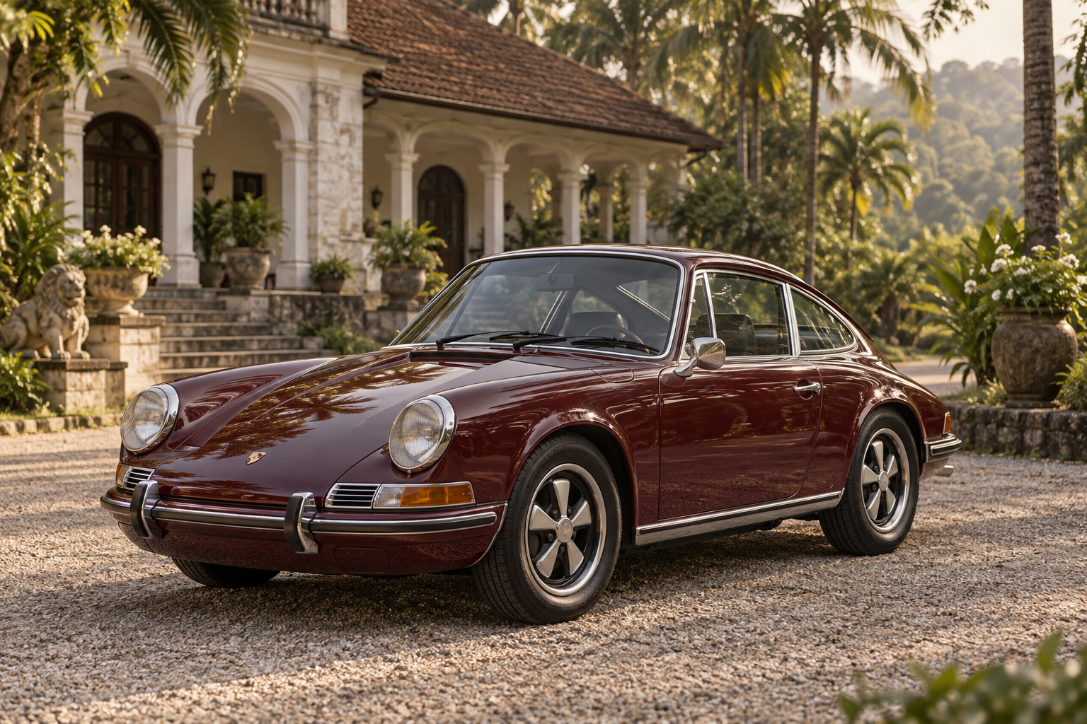 1973 Porsche 911 T, AI-generated illustration